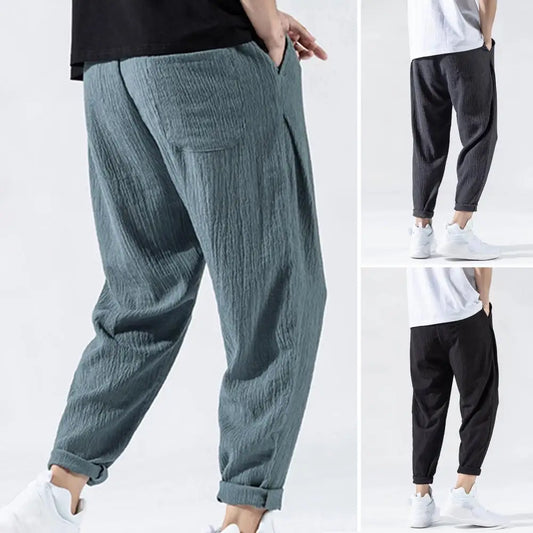 Sleek cotton pants